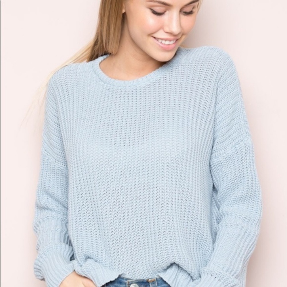 Brandy Melville Blue Knit Sweater